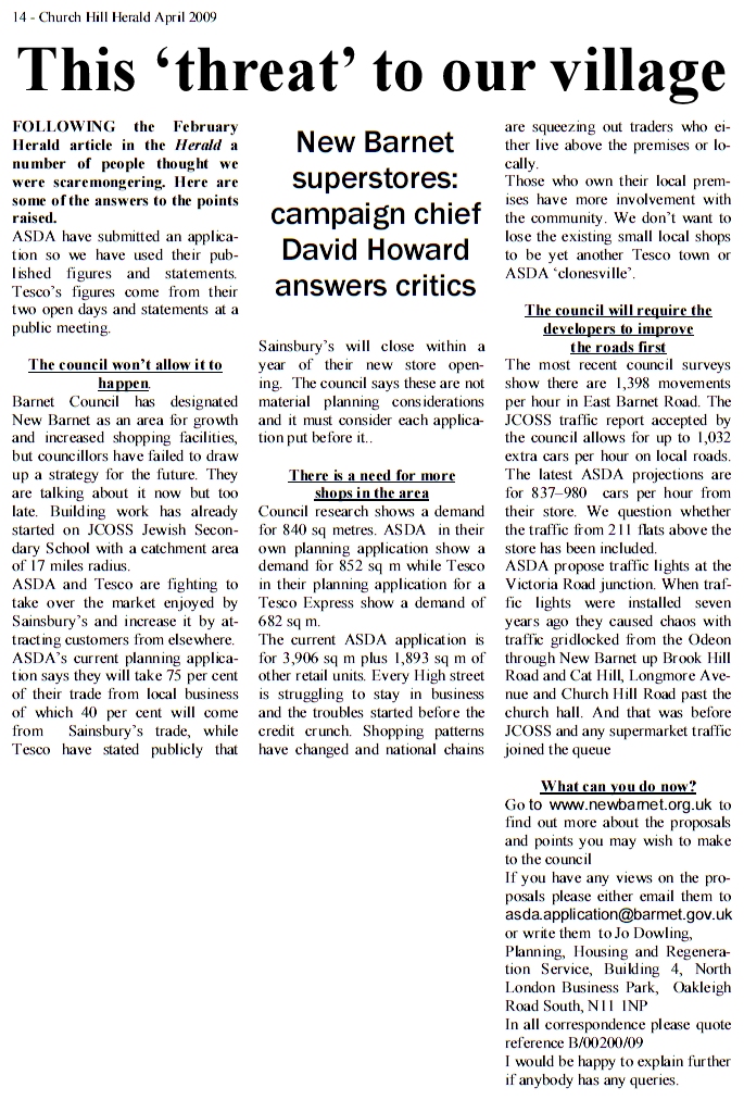 Church Hill Herald April 2009