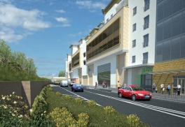 Artists Impression of ASDA Development June 2008