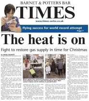 Barnet Times 24th December 2009 Page 1